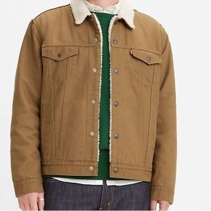 Levi Sherpa lined trucker jacket